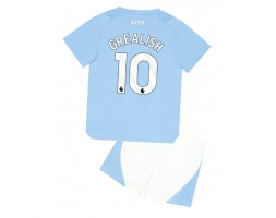 Manchester City Jack Grealish #10 Hemmatröja Barn 2023-24 Kortärmad (+ korta byxor)